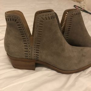 Grey Suede Lucky Brand Booties! Size 9! Brand new!